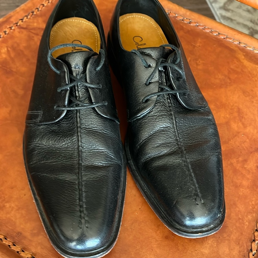 COLE HAAN BLACK LEATHER DRESS SHOE 8.5